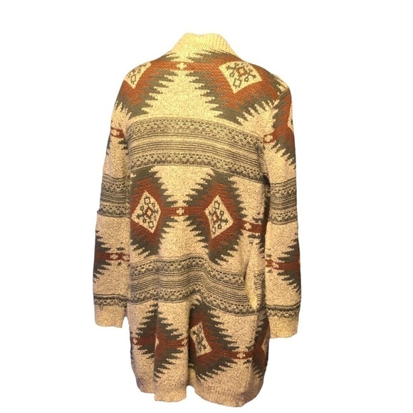 Southwestern Pattern Knit Fabric Cardigan By Debut Women’s Size S/M - Picture 5 of 7